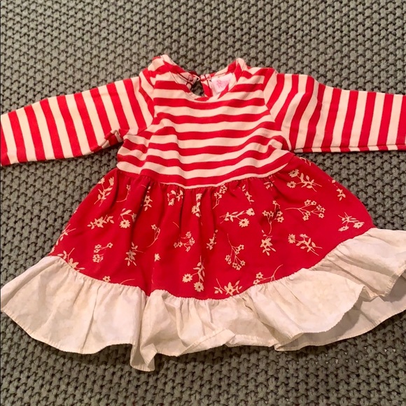 EUC ric rac and ruffles 3-6 mo dress - Picture 1 of 3